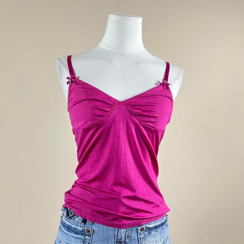 Gorgeous Express Hot Pink Tank with Bows